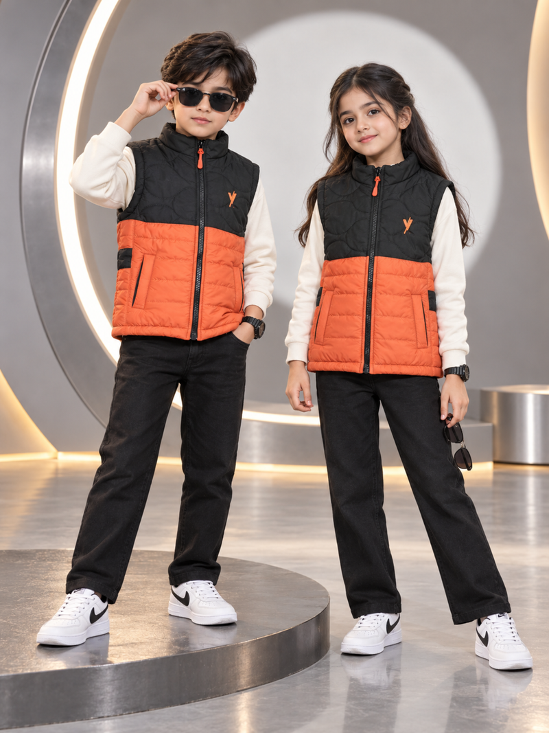 Sleeveless Puffer Jacket Boys & Girls VJ97-A