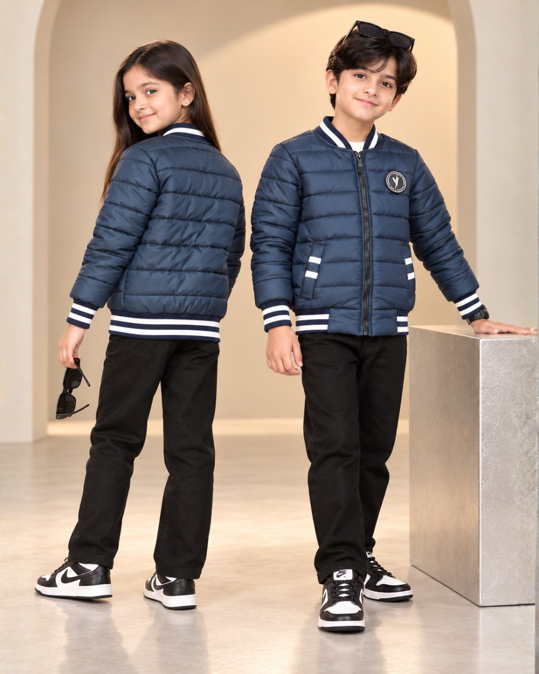 Full Sleeves Puffer Jacket Boys & Girls VJ98-B