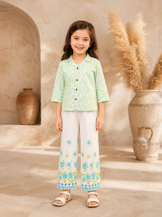 Printed Girls Co Ord Set VG161-AB