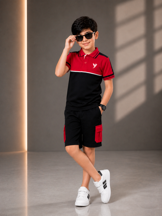 Kids Polo Shirt & Shorts Set VPS06