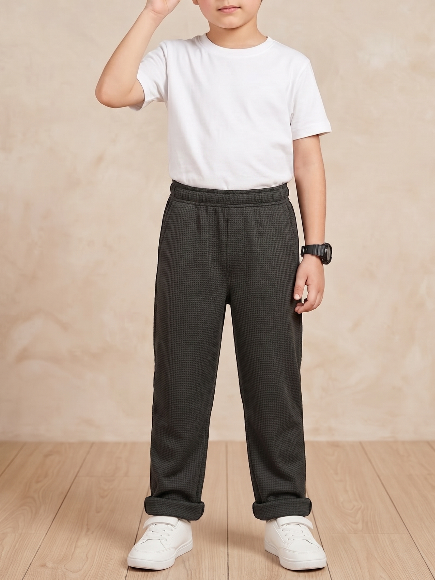 Boys Imported Textured Trouser VT29-B