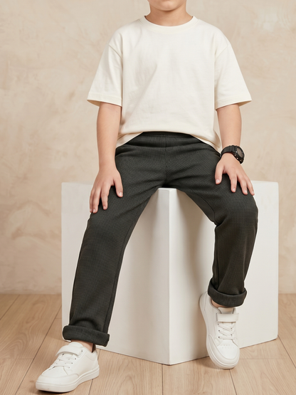 Boys Imported Textured Trouser VT29-B