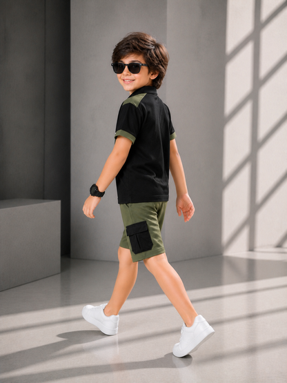 Kids Polo Shirt & Shorts Set VPS02