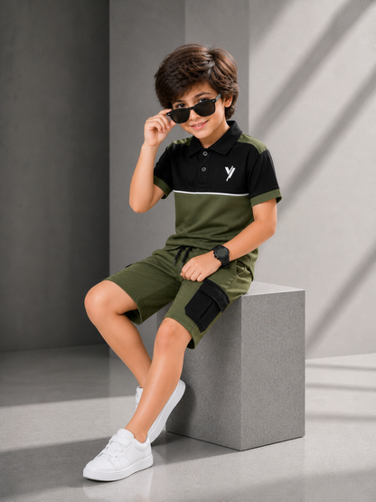 Kids Polo Shirt & Shorts Set VPS02