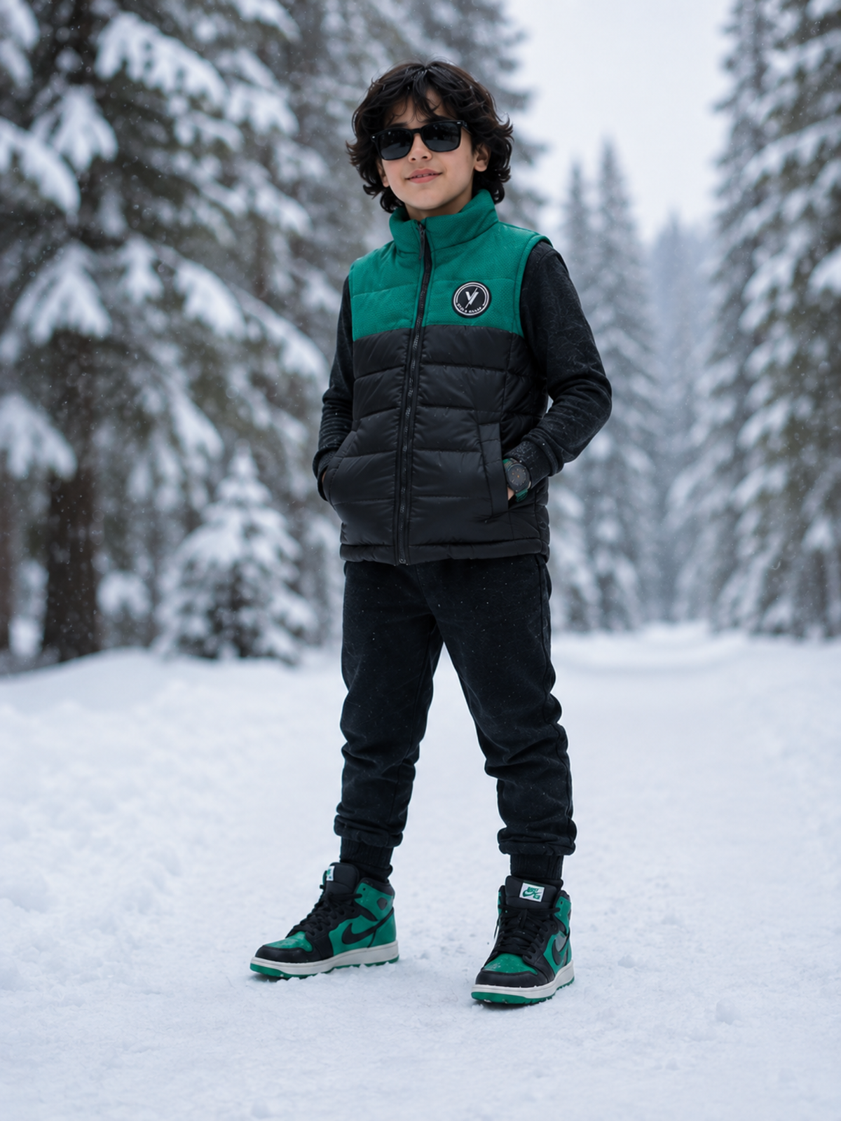 Sleeveless Puffer Jacket Boys & Girls VJ87-A