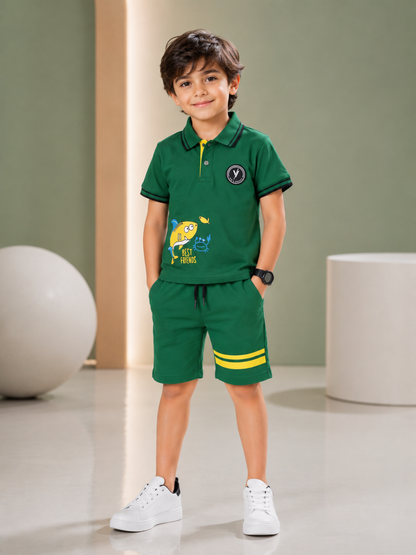Kids Polo Shirt & Shorts Set VPS03
