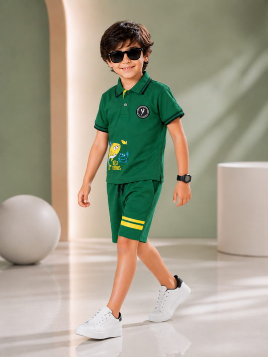 Kids Polo Shirt & Shorts Set VPS03
