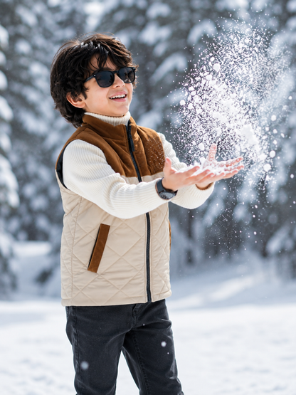 Sleeveless Puffer Jacket Boys & Girls VJ86-A