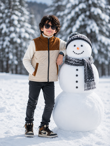 Sleeveless Puffer Jacket Boys & Girls VJ86-A