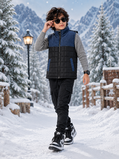Sleeveless Puffer Jacket Boys & Girls VJ86-B