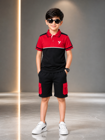 Kids Polo Shirt & Shorts Set VPS06