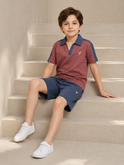 Kids Single Jersey Summer Tarcksuit VST73-B