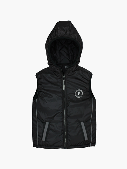 Sleeveless Hooded Puffer For Boys & Girls VJ77-C