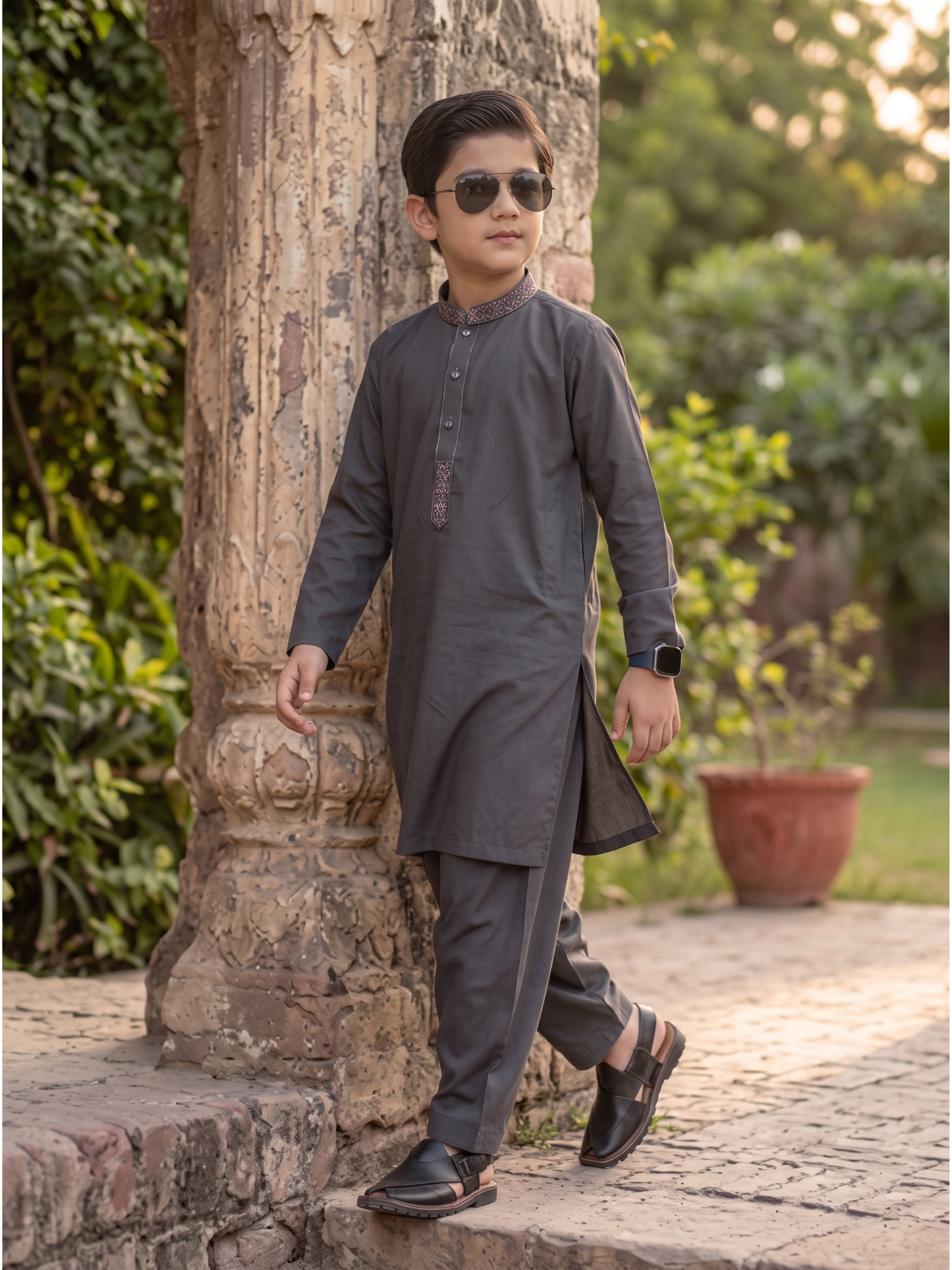 Boys Kurta Shalwar 2Pc suit VB213-C
