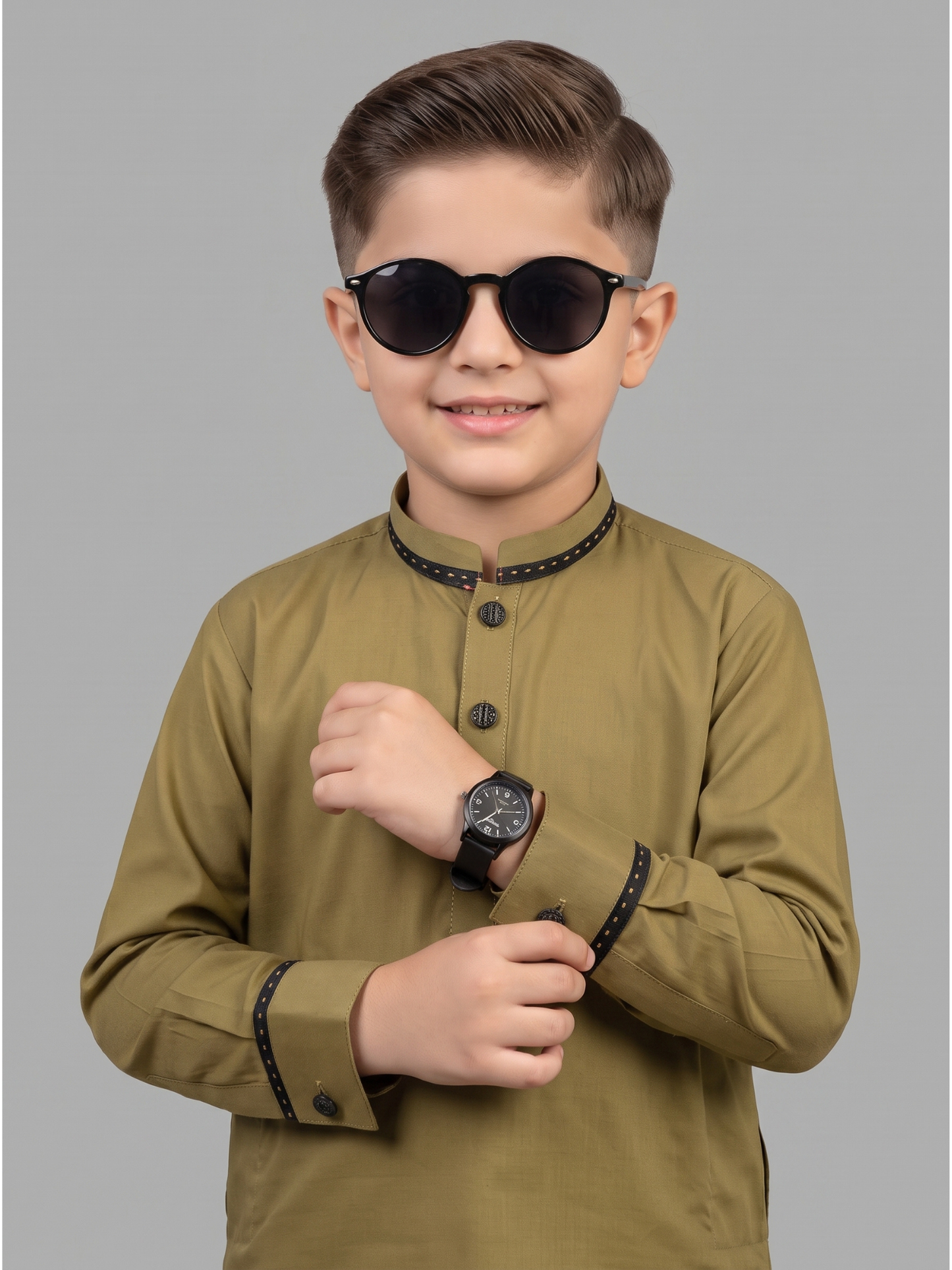 Boy's Kurta Shalwar Suit Set ART #VB0082-B