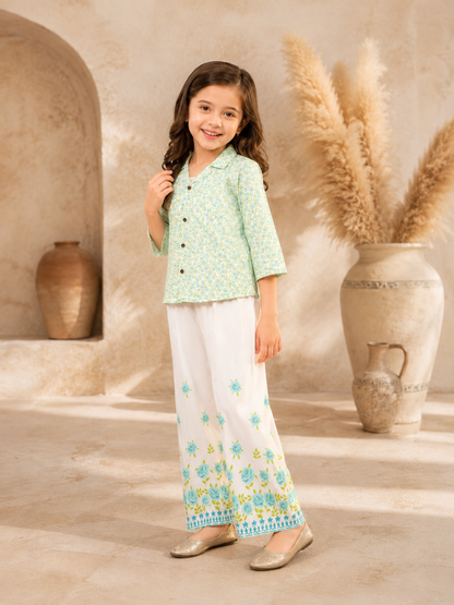 Printed Girls Co Ord Set VG161-AB