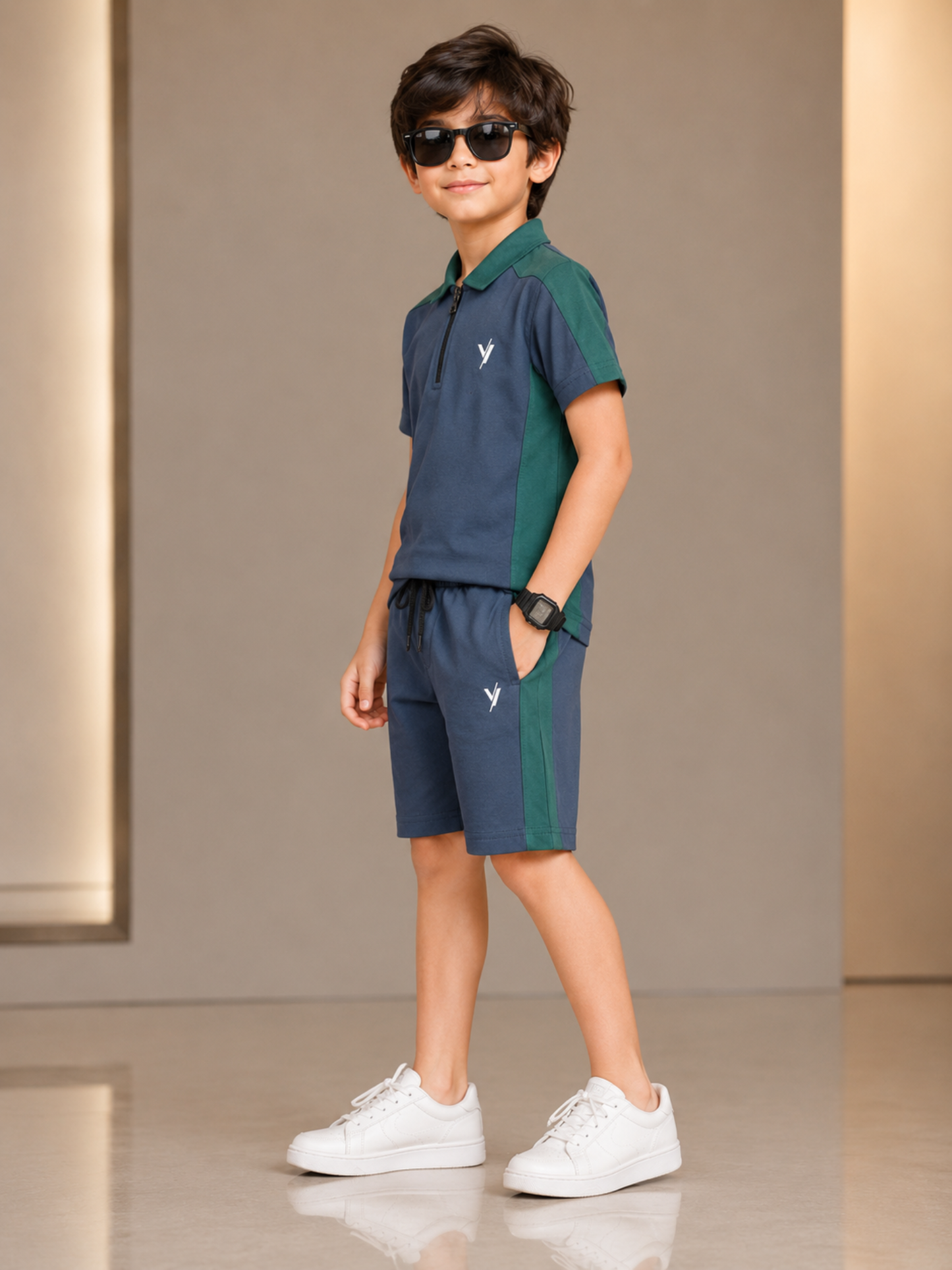Kids Single Jersey Summer Tarcksuit VST75-A