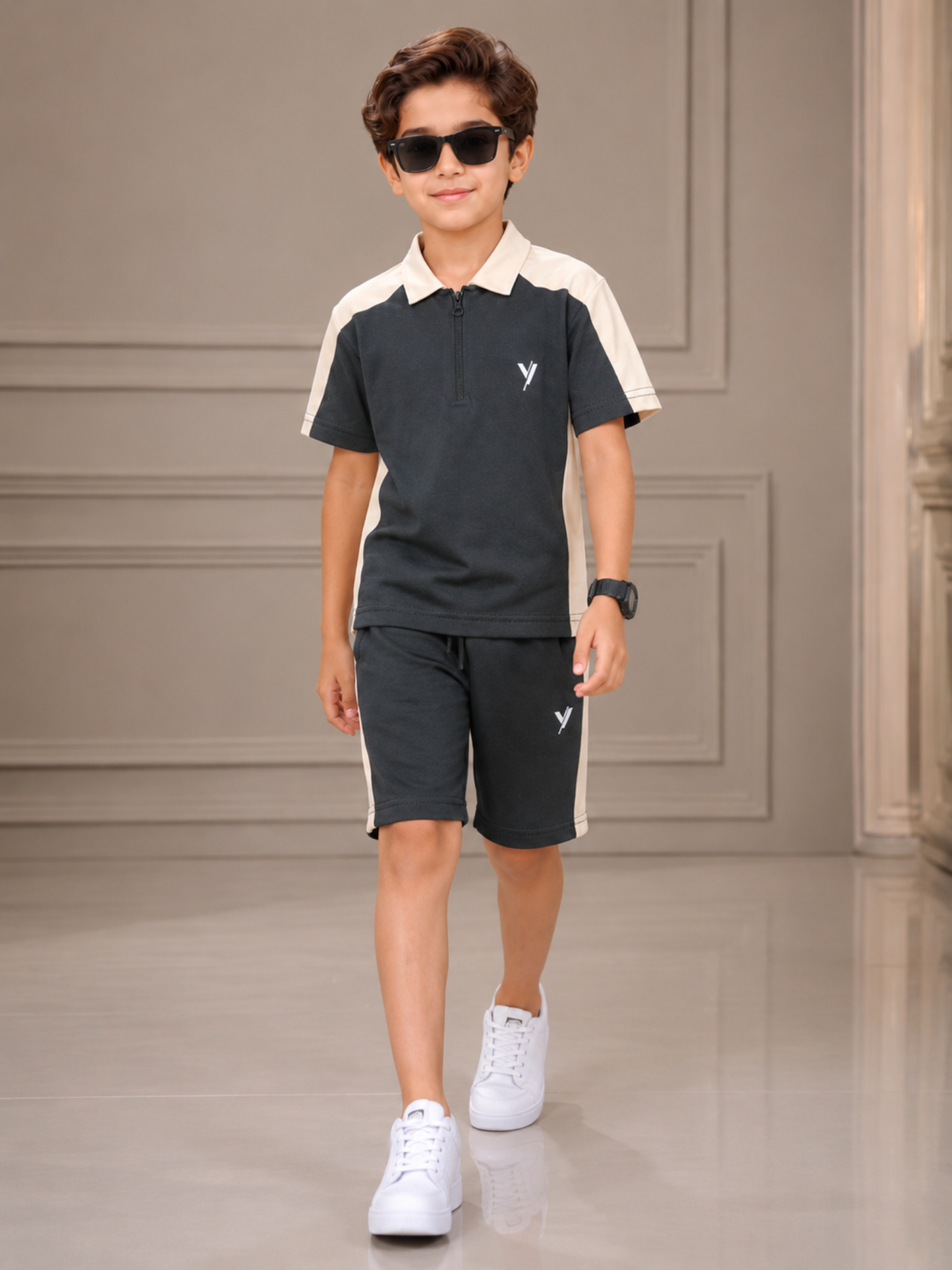 Kids Single Jersey Summer Tarcksuit VST75-B