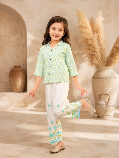 Printed Girls Co Ord Set VG161-AB
