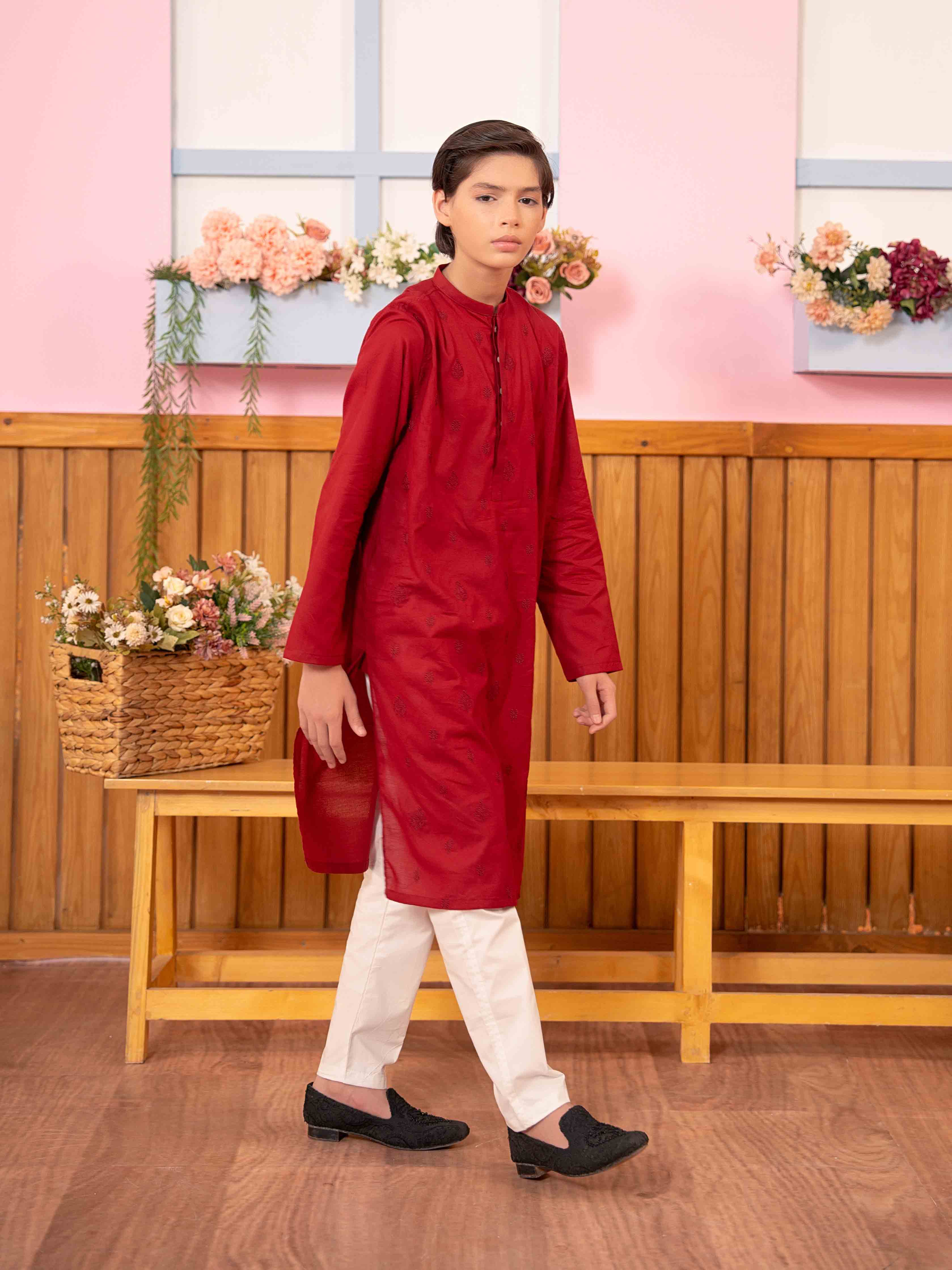 Boys Embroidered Kurta ART VB186