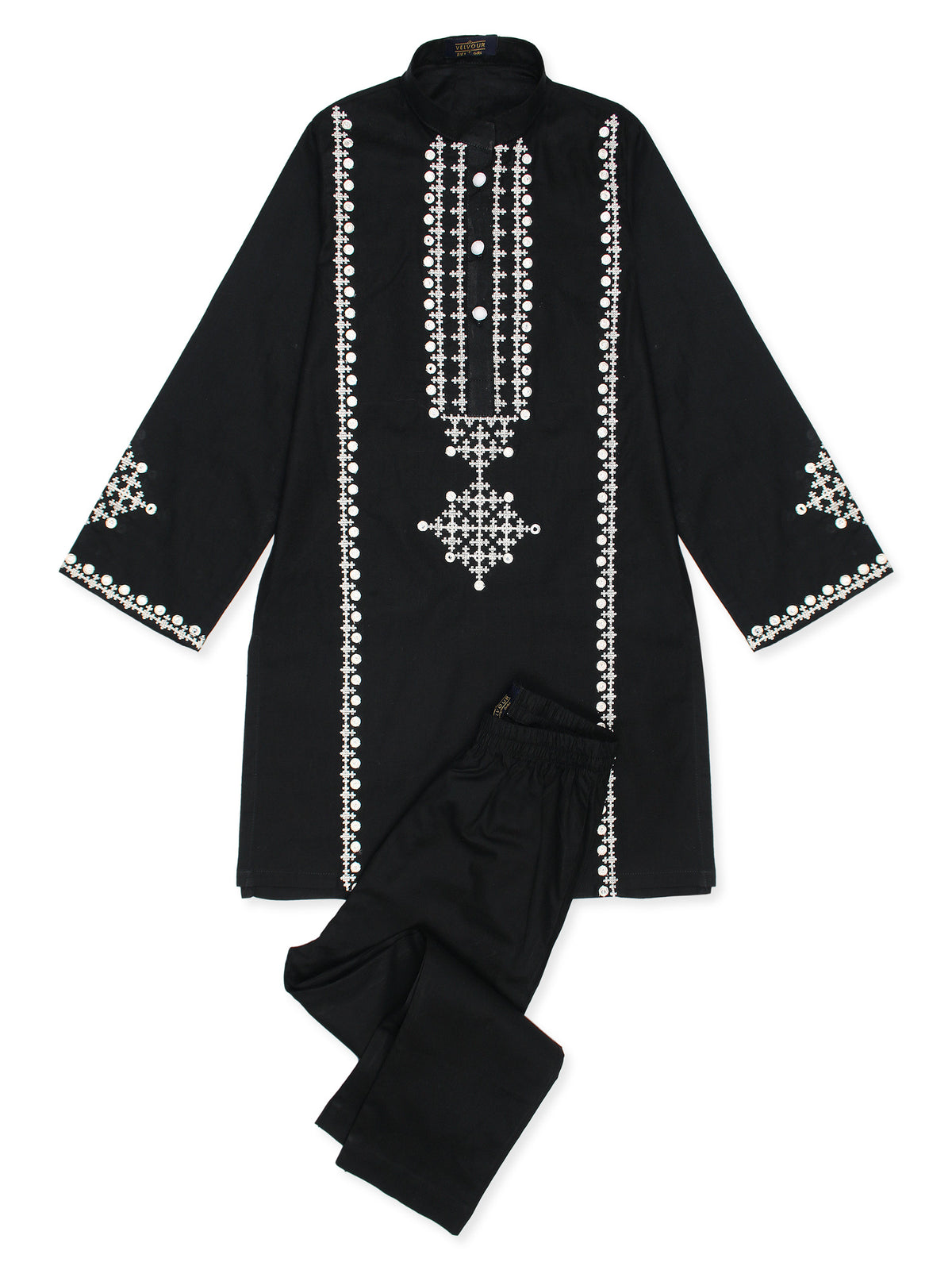 Girls Summer 2Pcs Embroidered Suit VG103-C