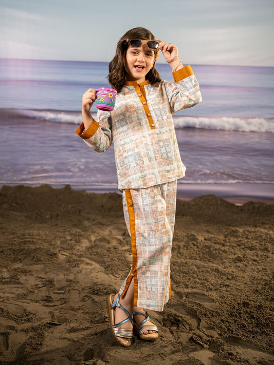Printed Girls Co Ord Set VG167-A