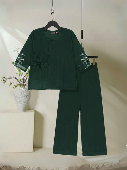 Embroidered Girls Co Ord Set VG174-A