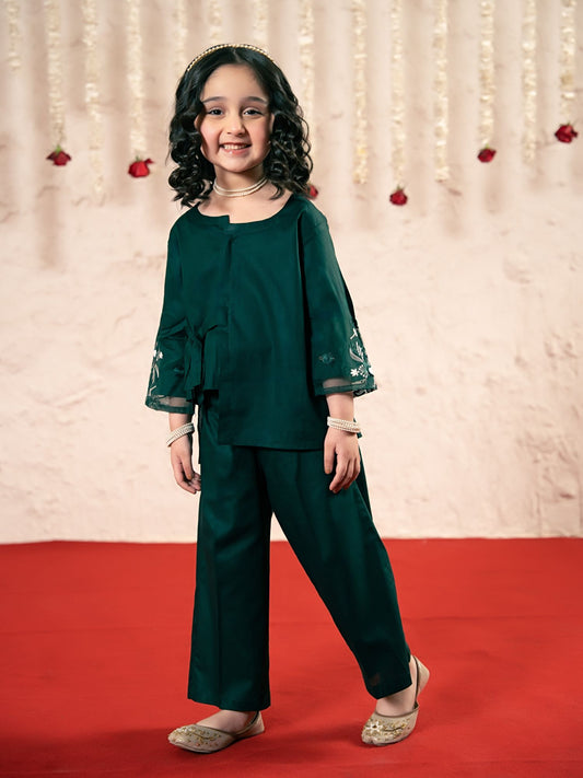 Embroidered Girls Co Ord Set VG174-A