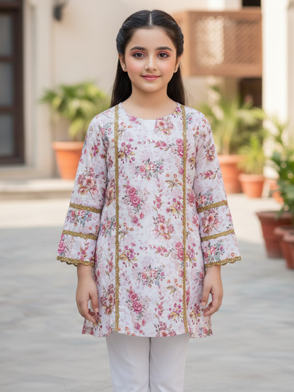 Girls Printed 2Pcs Suit VG188-A