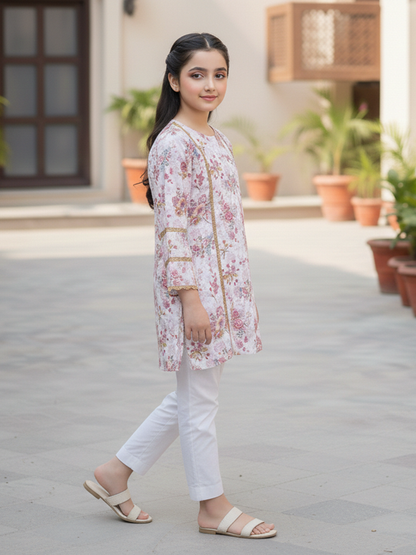 Girls Printed 2Pcs Suit VG188-A