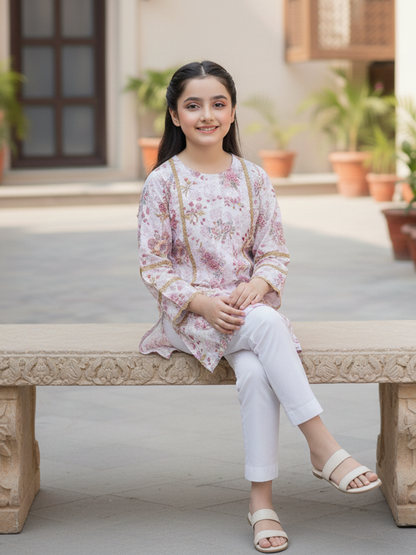 Girls Printed 2Pcs Suit VG188-A