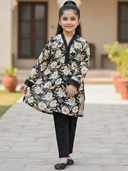 Girls Printed 2Pcs Suit VG189-A