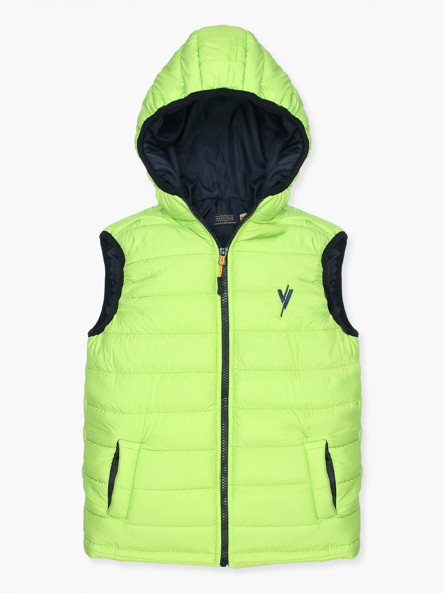 Sleeveless Hooded Puffer For Boys & Girls VJ22-B