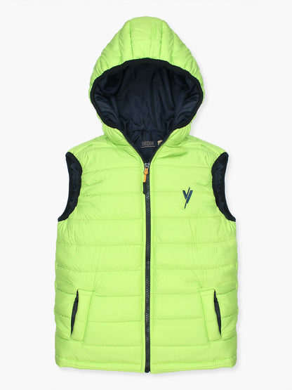Sleeveless Hooded Puffer For Boys & Girls VJ22-B