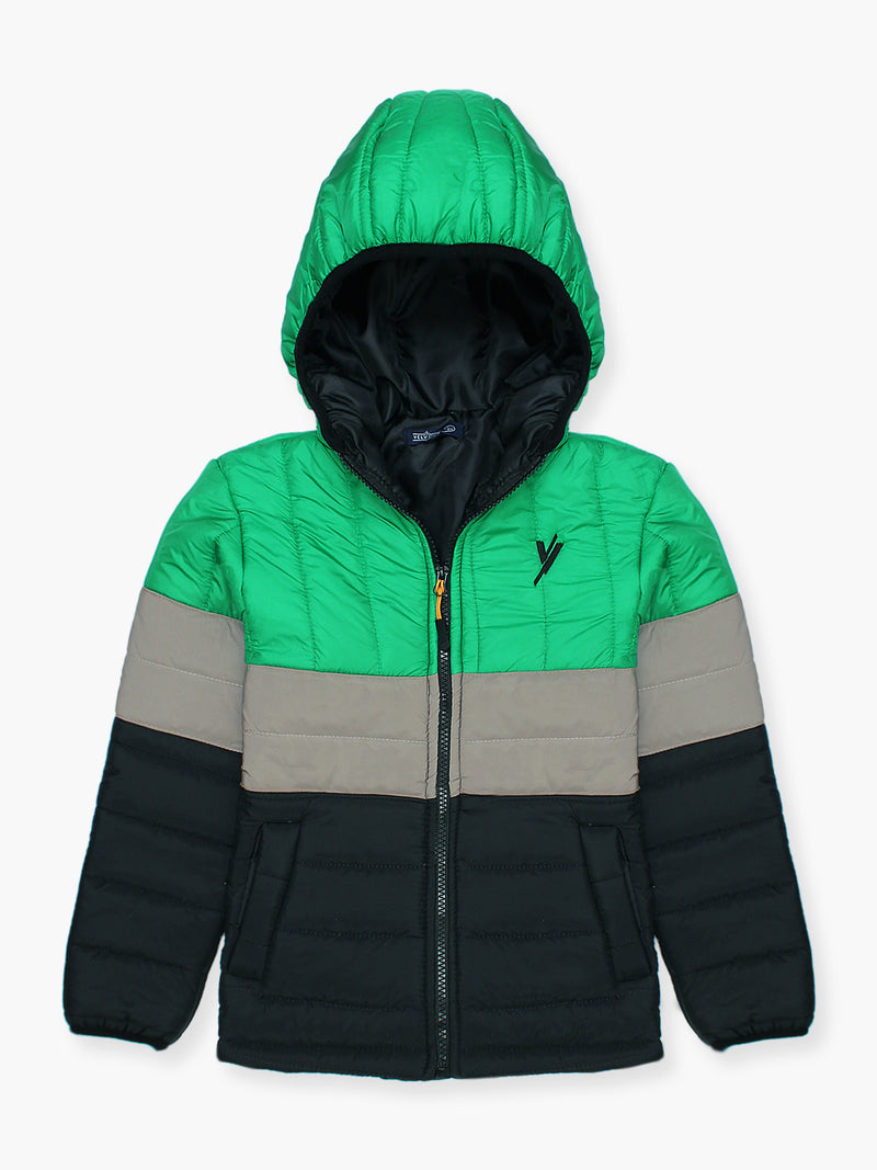 Full Sleeves Hooded Puffer Jacket Boys & Girls VJ25-B