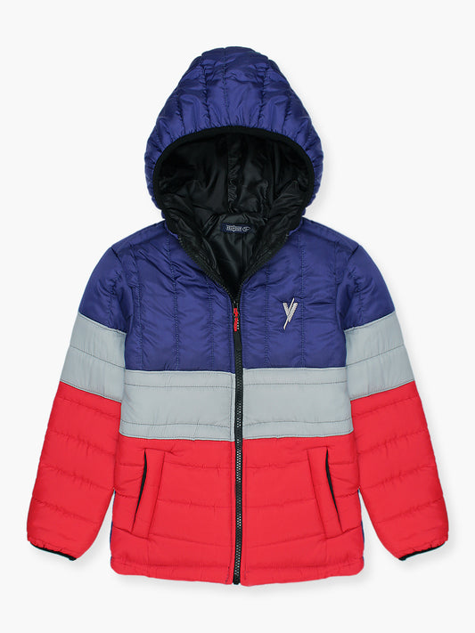 Full Sleeves Hooded Puffer Jacket Boys & Girls VJ25-C