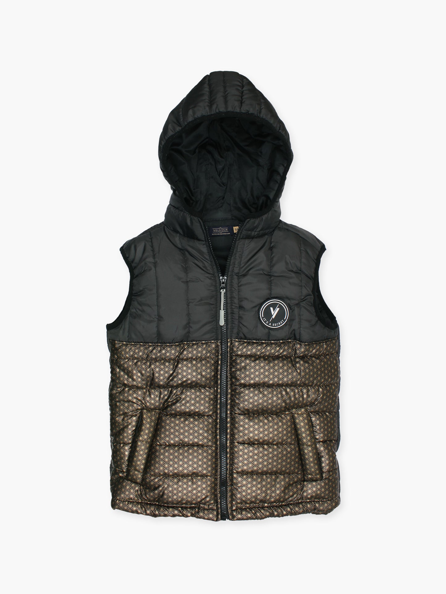 Sleeveless Hooded Puffer For Boys & Girls VJ69-A