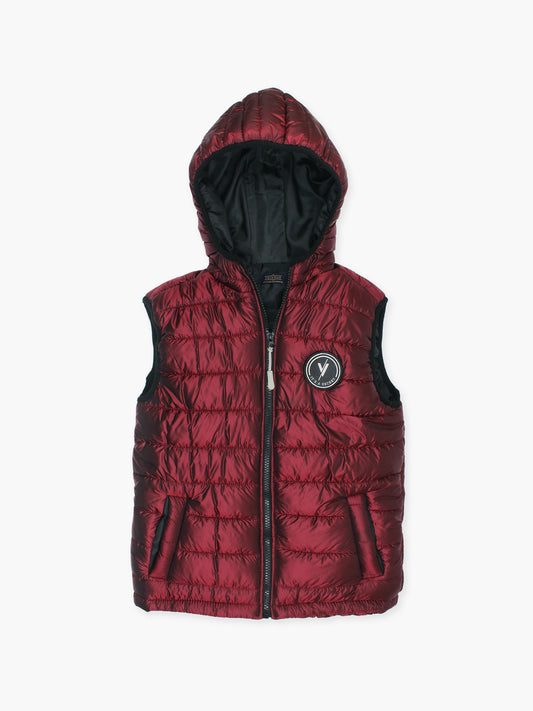 Sleeveless Hooded Puffer For Boys & Girls VJ70-A