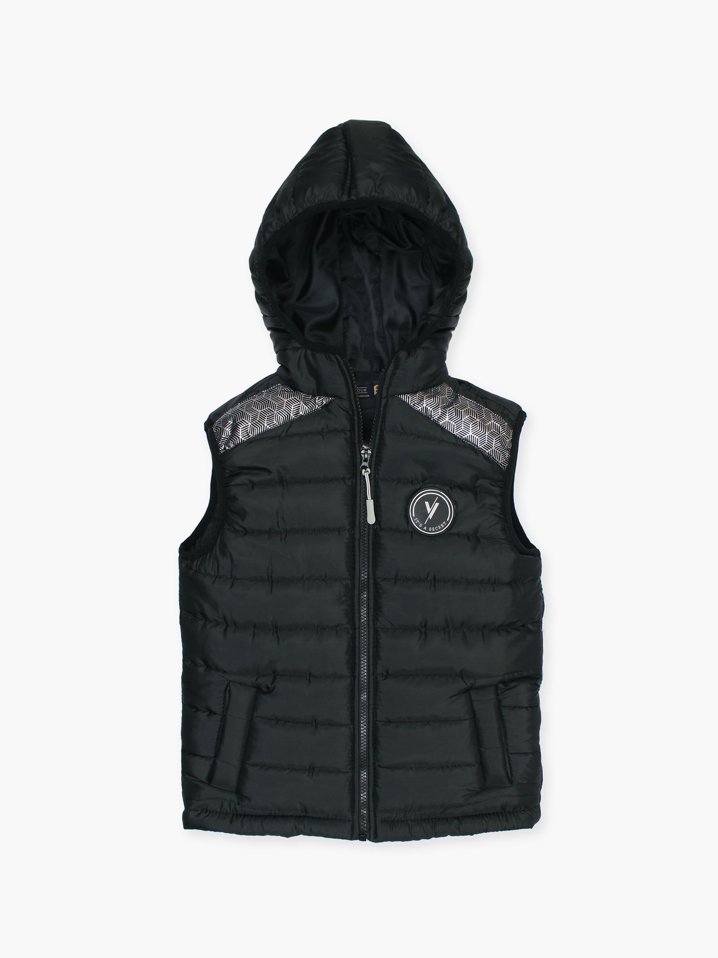 Sleeveless Hooded Puffer For Boys & Girls VJ71-A