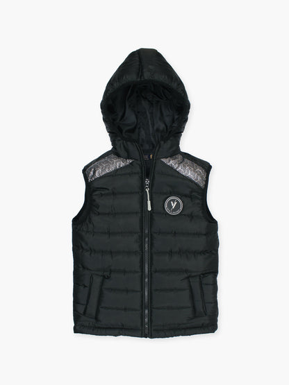 Sleeveless Hooded Puffer For Boys & Girls VJ71-A