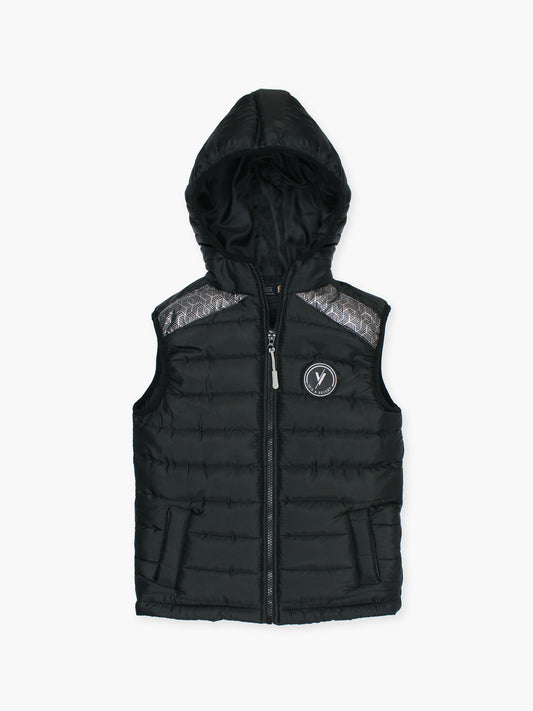 Sleeveless Hooded Puffer For Boys & Girls VJ71-A