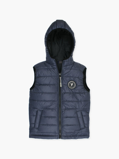 Sleeveless Hooded Puffer For Boys & Girls VJ76-A