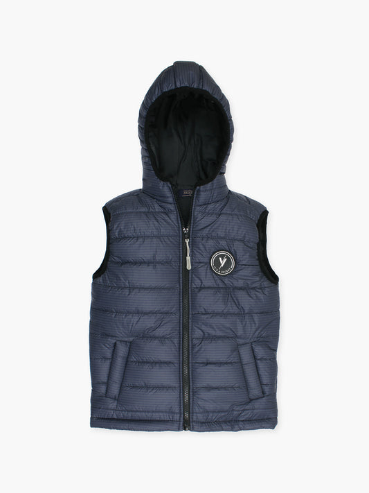 Sleeveless Hooded Puffer For Boys & Girls VJ76-A