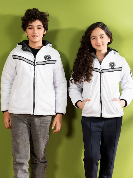 Full Sleeves Hooded Puffer Jacket Boys & Girls VJ79-A