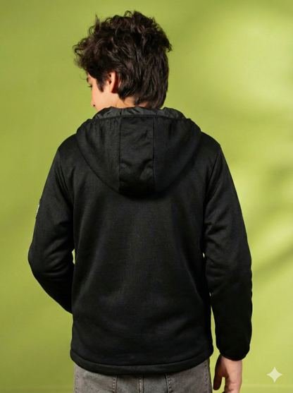 Full Sleeves Hooded Puffer Jacket Boys & Girls VJ79-B