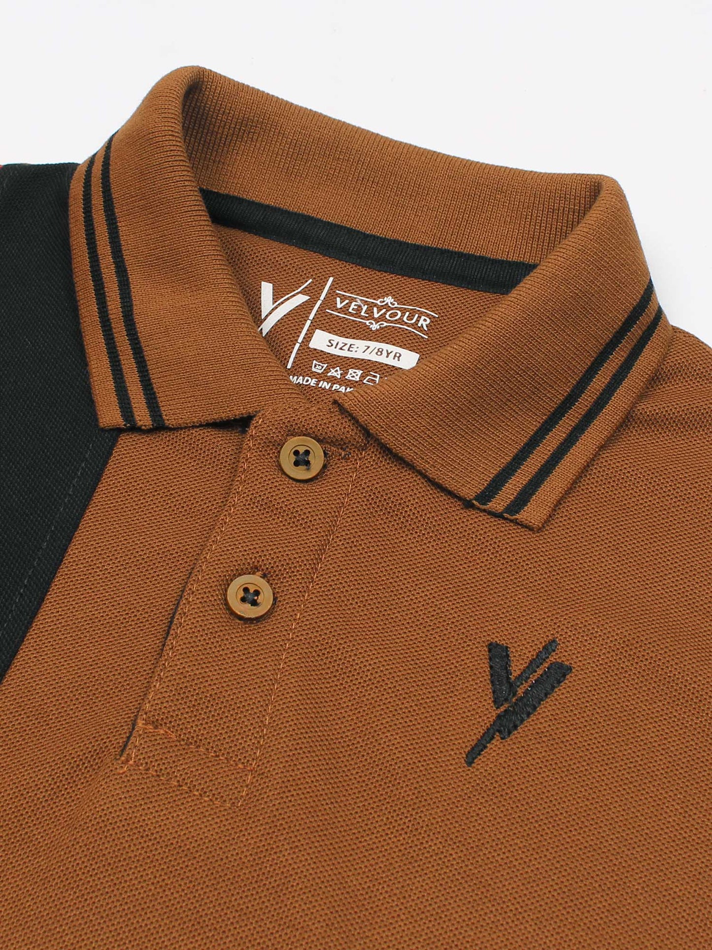 Tipping Collar Plain Polo Shirt VP12-F
