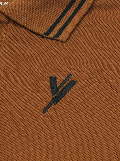 Tipping Collar Plain Polo Shirt VP12-F