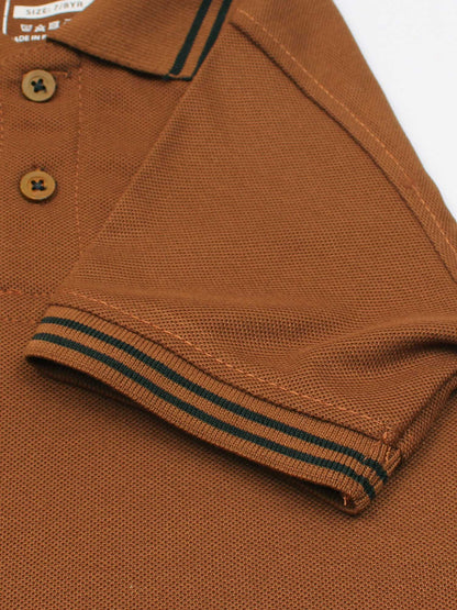 Tipping Collar Plain Polo Shirt VP12-F