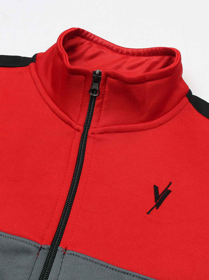 Mock Neck Tracksuit For Boys & Girls, Poly Athletic Fleece #VWT06-A