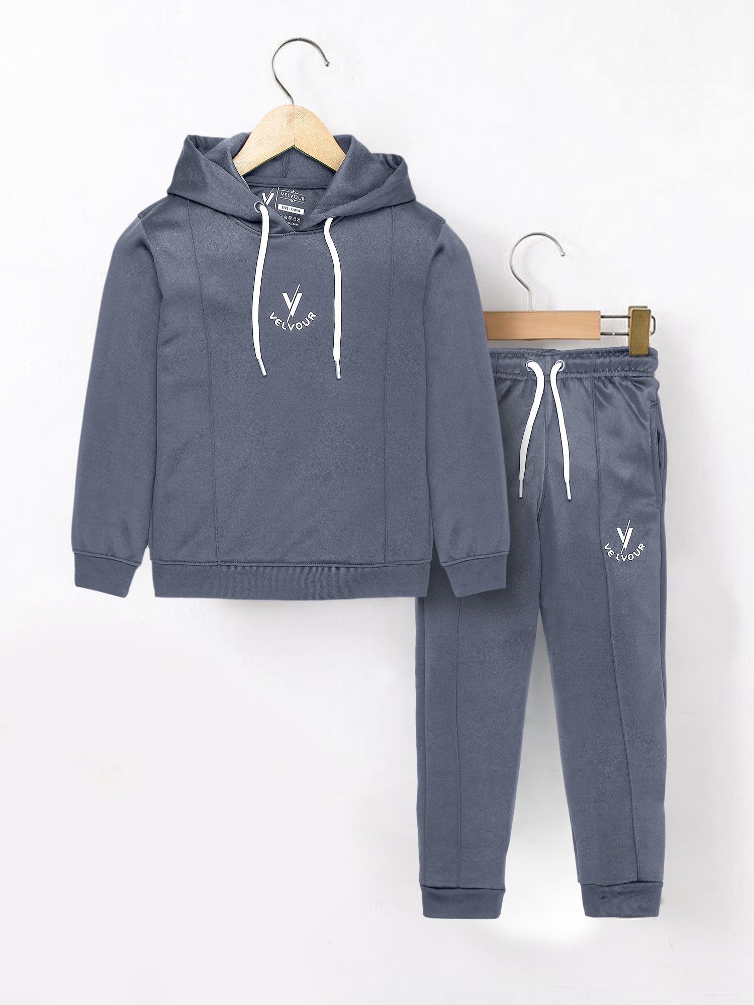 Hooded Tracksuit For Boys & Girls, Poly Athletic Fleece #VWT28-A